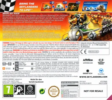 Skylanders SuperChargers Racing (USA) box cover back